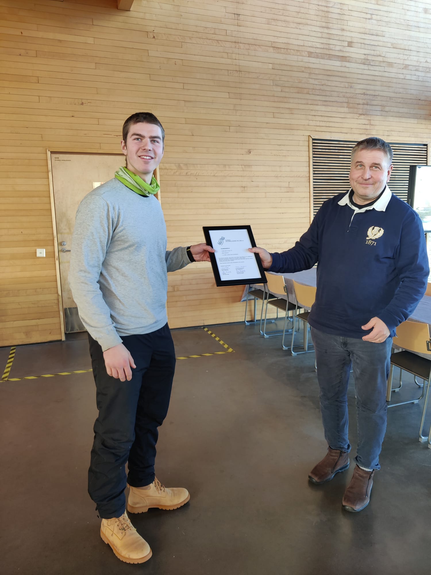 Vuoden 2023 klubilainen kunniakirja 10.02.2024