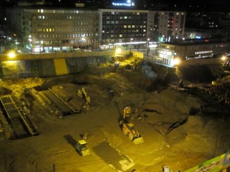 Lahden tori illalla 13.11.2013